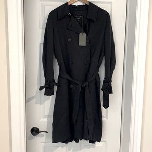 All Saints brand new black trench coat with tags